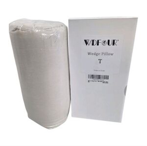 WDFOUR Wedge Pillow Headboard Bed Gap Filler Cream Twin Size NEW